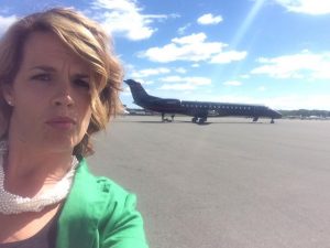 Michelle @ the Peterborough Airport