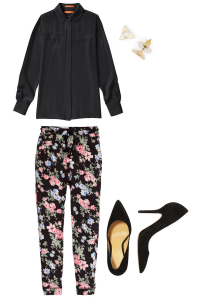 What I Wore To Work… It’s All About The Floral Pants! | michelleferreri.com