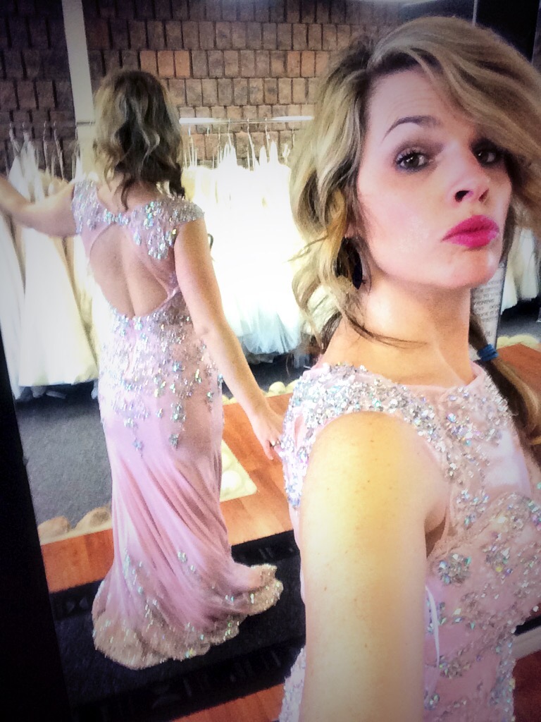 wearing short dress to prom