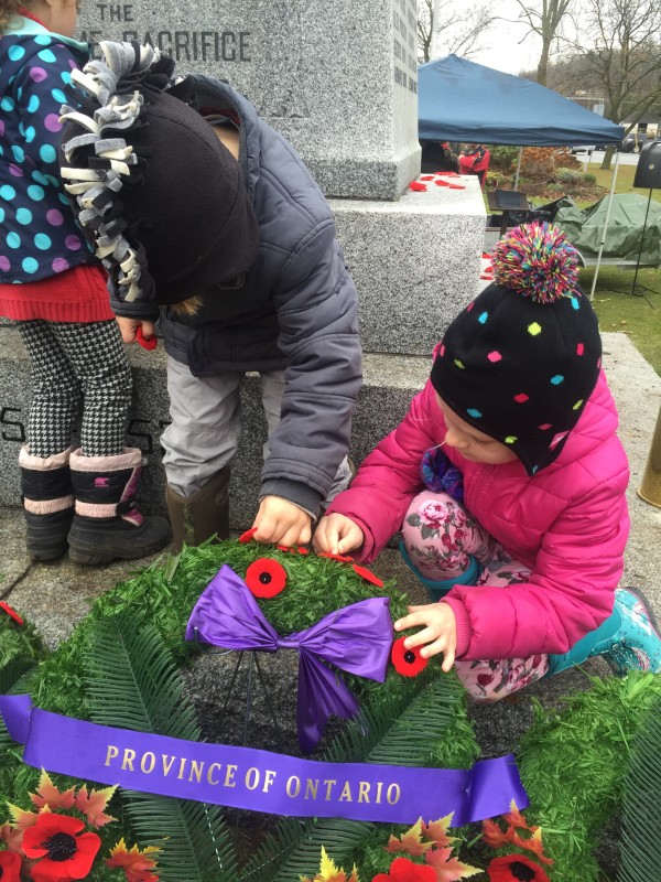 Remembrance Day With Grade Ones