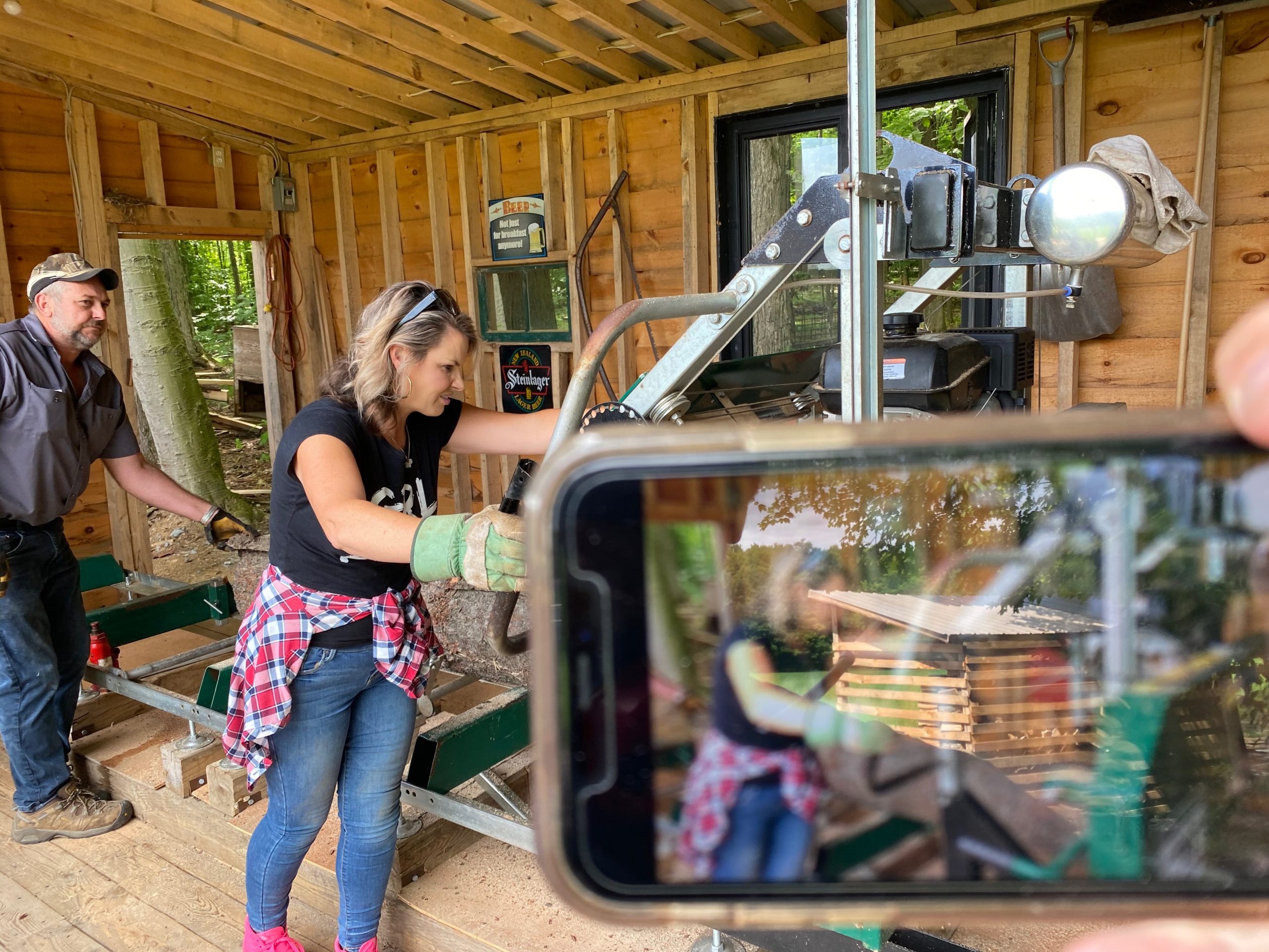 Enjoying Some “Wood Therapy” at Fireside Milling